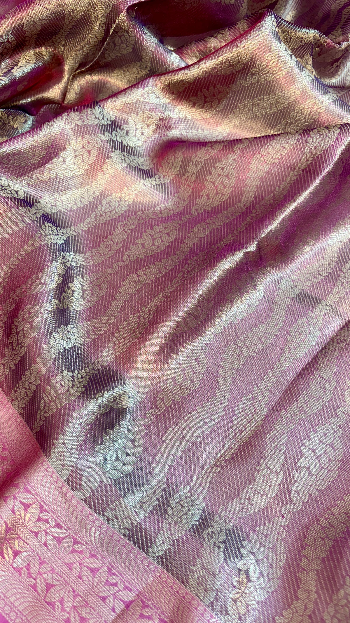 Magenta Premium Banarasi Saree in Tissue Silk
